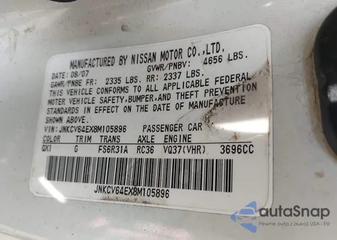 2008 Infiniti G37 Sport из США, поврежденный, VIN JNKCV64EX8M105896